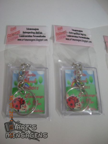 Chaveiro Personalizado Joaninha